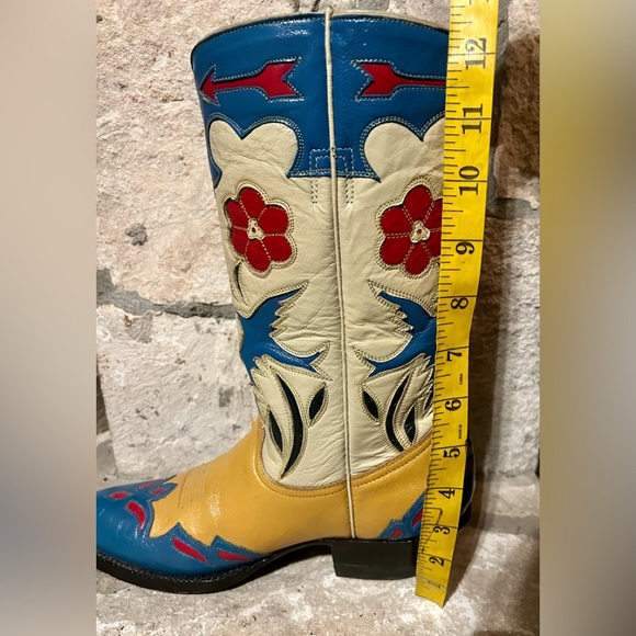 Bluebird Cowboy Boots Montana New Old Stock Gene Autry Centennial Women 7.5 - Picture 13 of 13